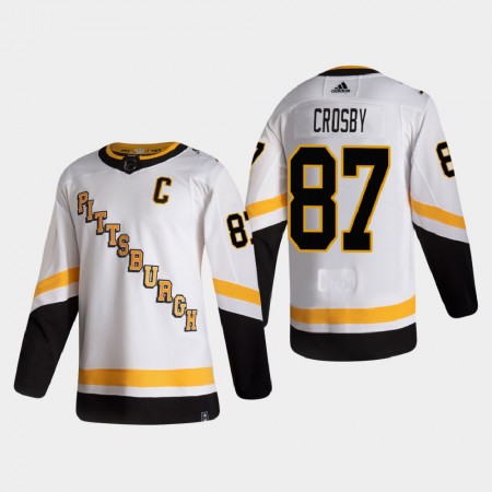 Camisola Pittsburgh Penguins Sidney Crosby 87 2020-21 Reverse Retro Authentic - Homem